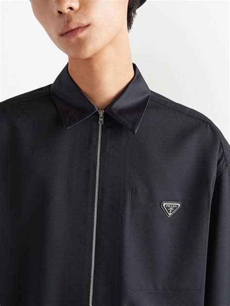 prada casual shirts|prada women long sleeve.